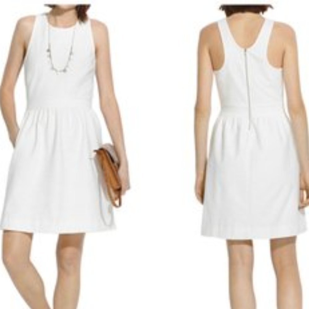 Madewell | Pierside Zip-Back Dress | White | XS